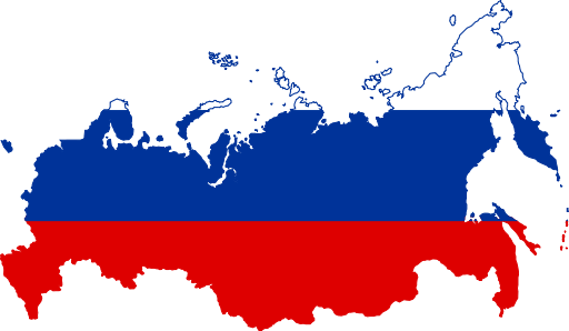 flag map of Russia