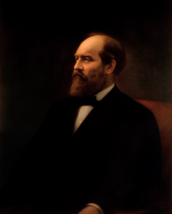 a painting of President James Garfield