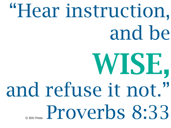 text of Proverbs 8:33
