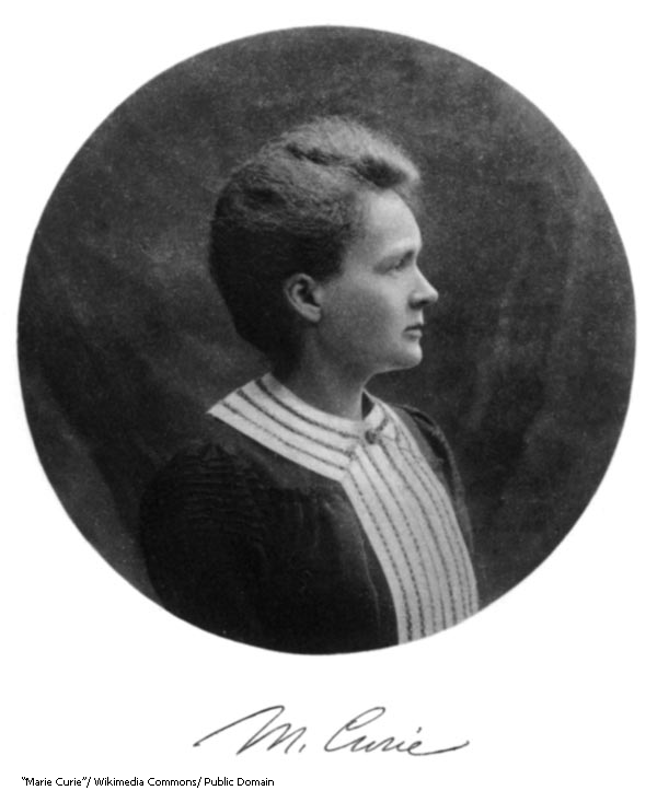 photograph of Marie Curie for Nobel Prize in 1903