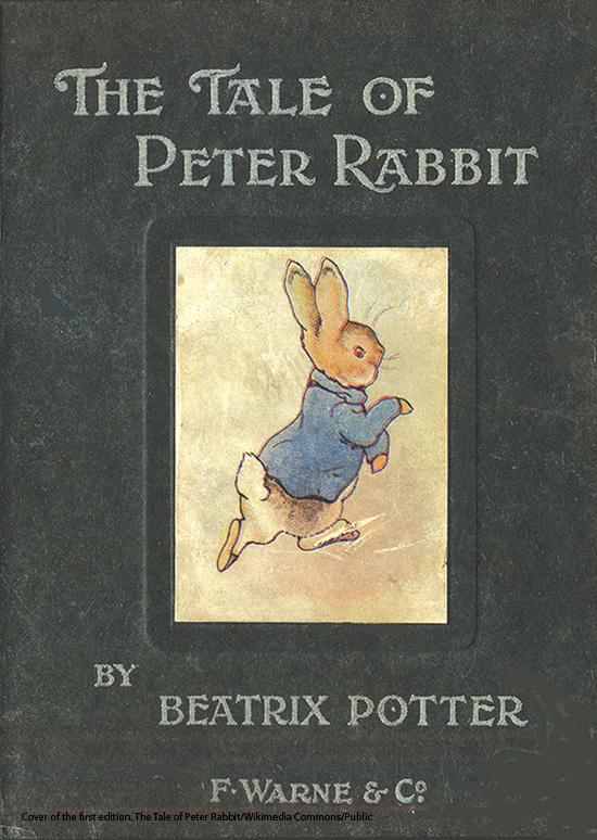 book cover of Peter Rabbit by Beatrix Potter